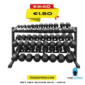 Set hex bucice 5kg - 45kg