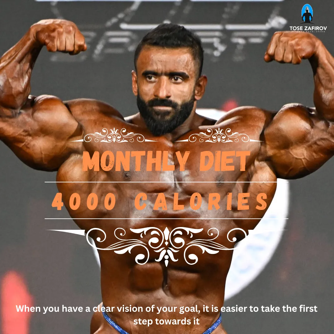 Monthly Diet - 4000 Calories